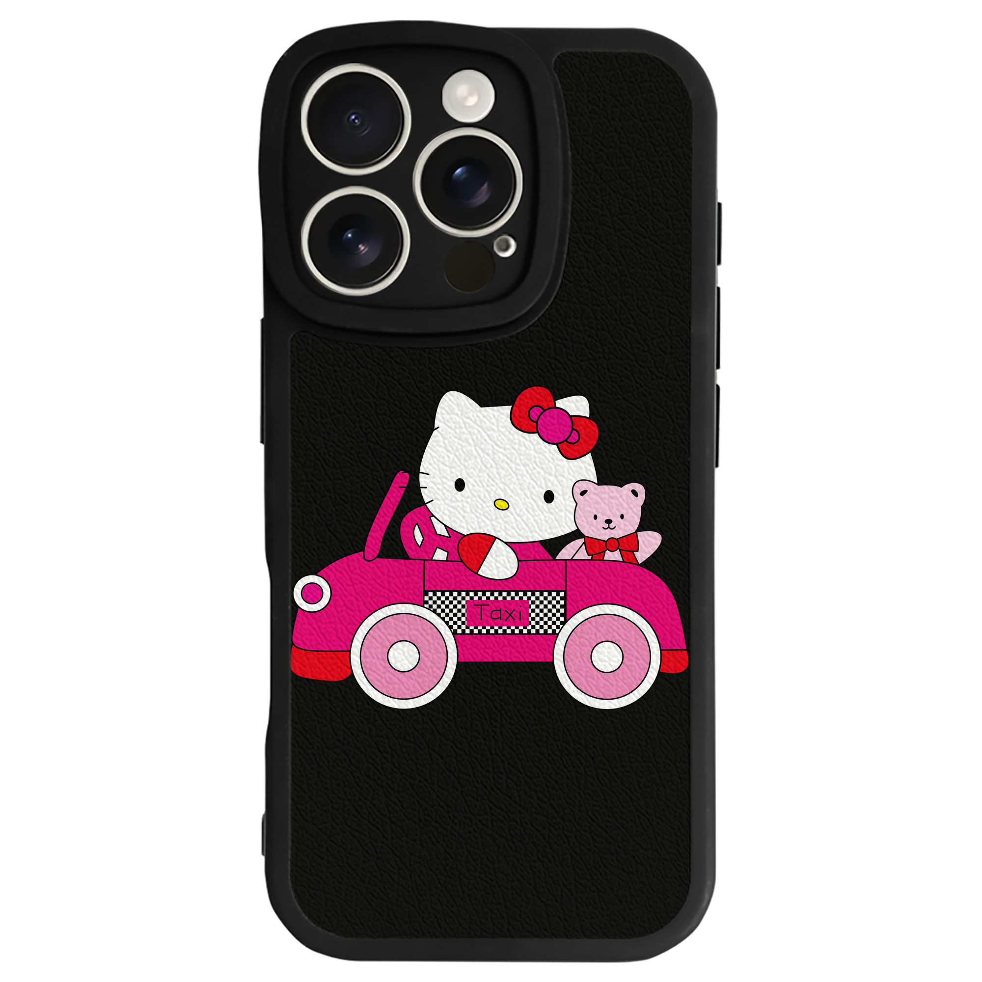 （画像用） Hello Kitty ハローキティ 【iPhone 16シリーズ対応】シリコンスマホケース（レザー調） 材質：シリコン